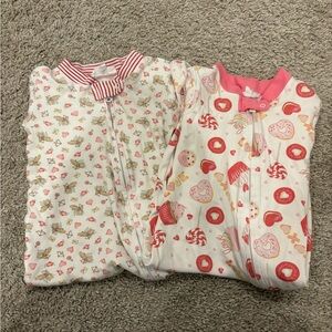 Magnolia Baby Valentines Footie PJ